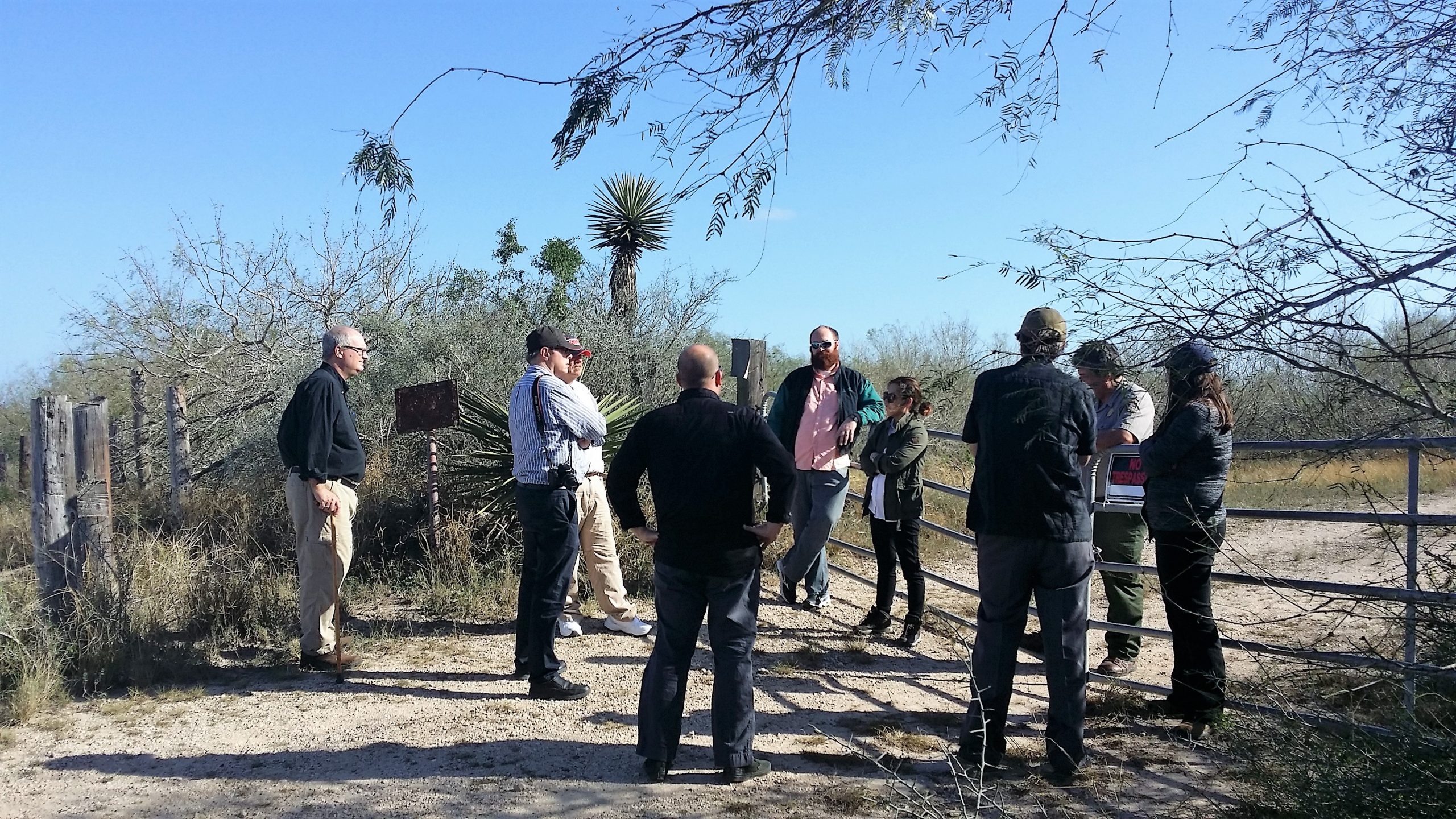 Discussion with project stakeholders on Palmito Ranch battlefield site 