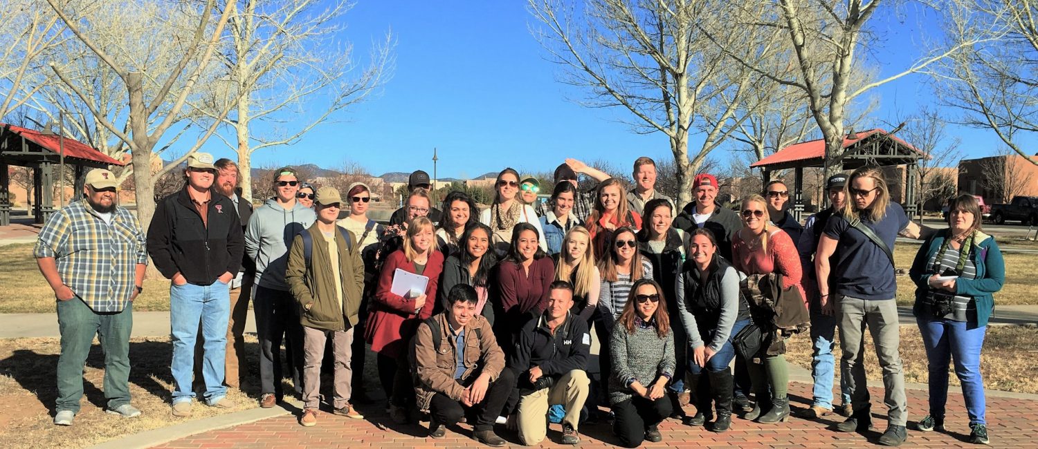 2017 Regional Planning and Design class on field trip to Satan Fe and Rancho Viejo in New Mexico